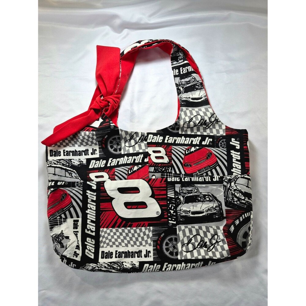 NWOT Handmade Dale Earnhardt Jr. #8 NASCAR Reversible Knot Shoulder Bag